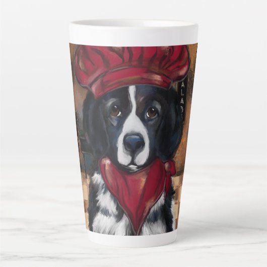 Newfoundland hond latte mok (Voorkant)