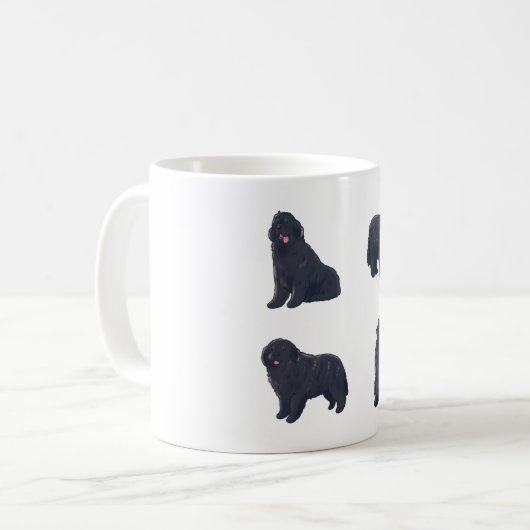 Newfoundland hond Magic Koffiemok (Voorkant links)