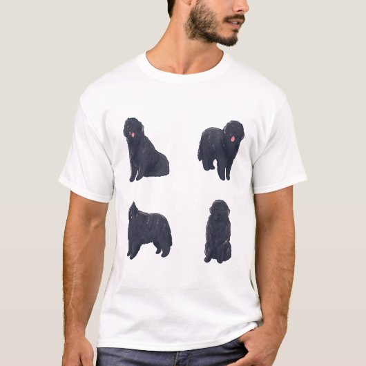 Newfoundland hond Magic T-shirt (Voorkant)