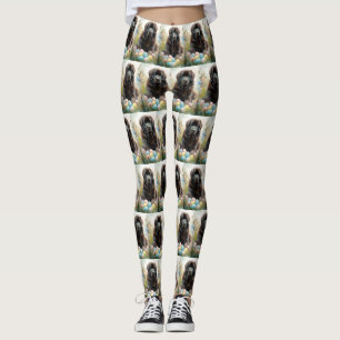 Newfoundland-hond met Pasen Eieren Vakantie Leggings