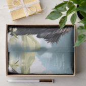 Newfoundland Hond met witte bloemen Tissuepapier (Geschenk)