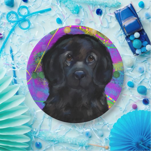Newfoundland hond   papieren bordje (Feest)