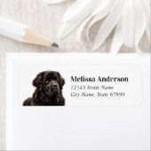 Newfoundland Hond Retouradres Labels (Insitu)