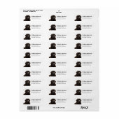Newfoundland Hond Retouradres Labels (Full Sheet)