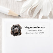 Newfoundland Hond Retouradres Labels (Insitu)