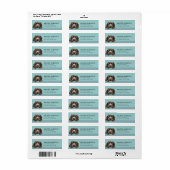 Newfoundland-hond retouradreslabels etiket (Full Sheet)