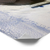 Newfoundland Hond Rijden Motorfiets Kerstmis Poster (Hoek)