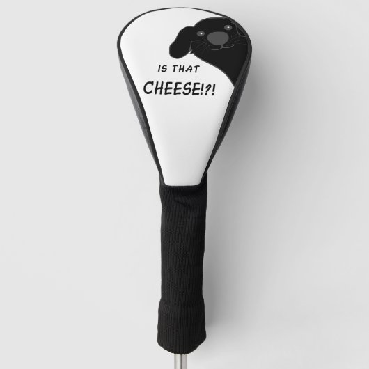 Newfoundland Hond Sluipend Zwart Is Dat Kaas Golfheadcover (Voorkant)