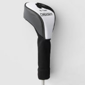 Newfoundland Hond Sluipend Zwart Is Dat Kaas Golfheadcover (Schuin)
