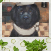 Newfoundland-hond      theedoek (Gevouwen)