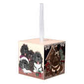 Newfoundland hond Vakantie Fun Decoratie (Achter hoekig)