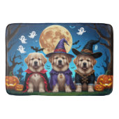 Newfoundland Honden Pompoen Halloween Grappig Badmat (Voorkant)