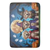 Newfoundland Honden Pompoen Halloween Grappig Badmat (Voorkant Verticaal)