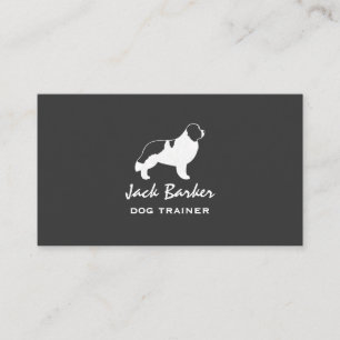 Newfoundland Honden Silhouet - Landseer Visitekaartje