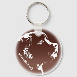 Newfoundland Honden Sleutelhanger Aangepaste Puppy