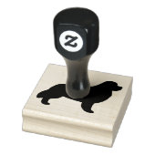 Newfoundland Hondenras Silhouette Newf Rubberstempel (Stempel)