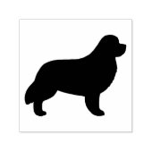 Newfoundland Hondenras Silhouette Zelfinktende Stempel (Design)