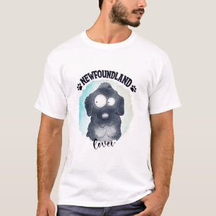 Newfoundland-hondliefhebber Mooie waterverf Illust T-shirt