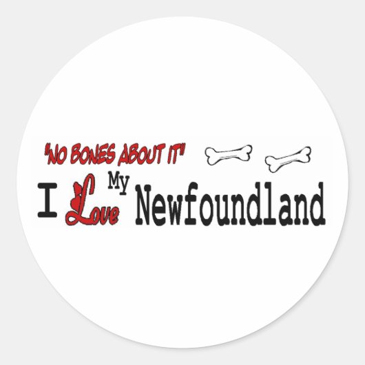 Newfoundland (I Love) Sticker (Voorkant)