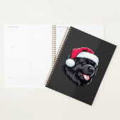 Newfoundland in a Santa Hat Classic T-Shirt Planner (Display)
