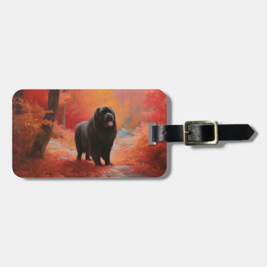 Newfoundland in Herfst laat Herfst inspireren Bagagelabel (Voorkant horizontaal)