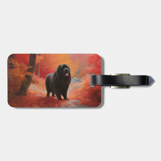 Newfoundland in Herfst laat Herfst inspireren Bagagelabel (Achterkant horizontaal)