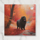 Newfoundland in Herfst laat Herfst inspireren Bedankjes Labels (Achterkant)