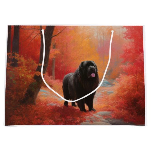 Newfoundland in Herfst laat Herfst inspireren Groot Cadeauzakje (Voorkant)