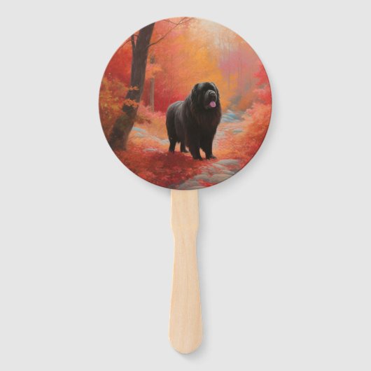 Newfoundland in Herfst laat Herfst inspireren Handwaaier (Achterkant)