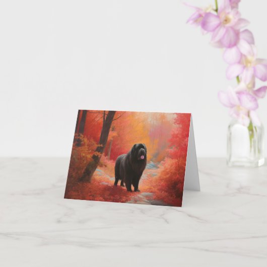 Newfoundland in Herfst laat Herfst inspireren Kaart (Orchidee)