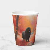 Newfoundland in Herfst laat Herfst inspireren Papieren Bekers (Achterkant)