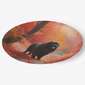 Newfoundland in Herfst laat Herfst inspireren Papieren Bordje (Gekanteld)