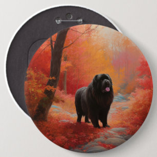 Newfoundland in Herfst laat Herfst inspireren Ronde Button 6,0 Cm