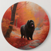 Newfoundland in Herfst laat Herfst inspireren Ronde Button 6,0 Cm (Voorkant)