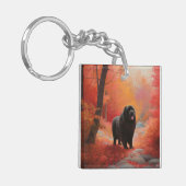 Newfoundland in Herfst laat Herfst inspireren Sleutelhanger (Voorkant Links)