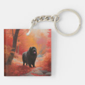 Newfoundland in Herfst laat Herfst inspireren Sleutelhanger (Achterkant)