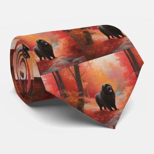 Newfoundland in Herfst laat Herfst inspireren Stropdas (Opgerold)
