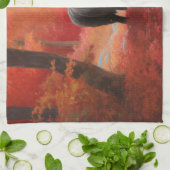 Newfoundland in Herfst laat Herfst inspireren Theedoek (Gevouwen)