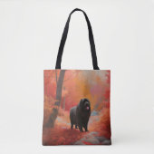 Newfoundland in Herfst laat Herfst inspireren Tote Bag (Voorkant)