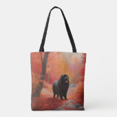 Newfoundland in Herfst laat Herfst inspireren Tote Bag (Achterkant)