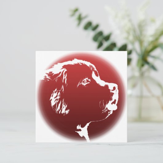 Newfoundland Invitalized Dog Kaart (Staand voorkant)