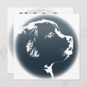 Newfoundland Invitalized Dog Kaart (Voorkant / Achterkant)