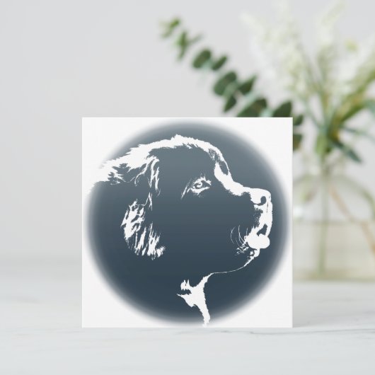 Newfoundland Invitalized Dog Kaart (Staand voorkant)