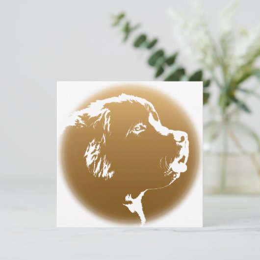 Newfoundland Invitalized Dog Kaart (Staand voorkant)