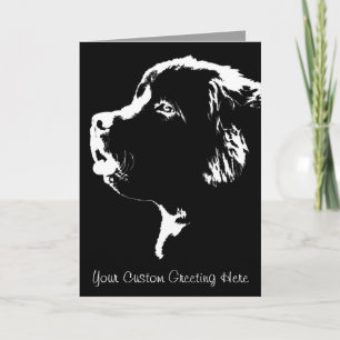 Newfoundland Kaart Custom Newfoundland Dog Kaart