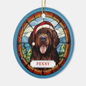 Newfoundland keramische cirkel Ornament (Links)