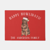 Newfoundland Kerst Deurmat (Voorkant)