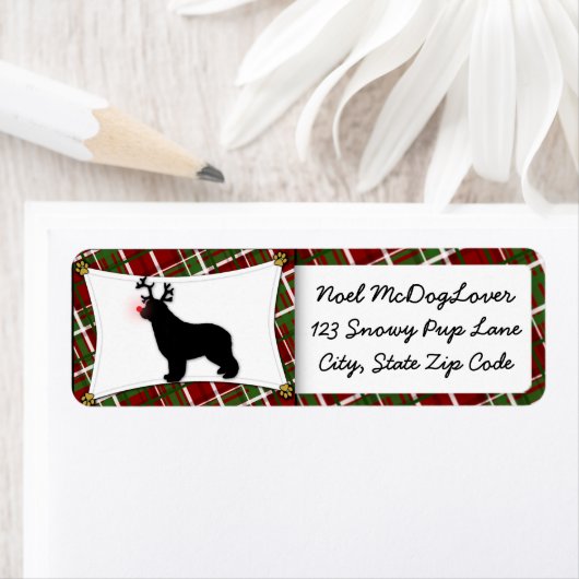 Newfoundland Kerst Etiket (Insitu)