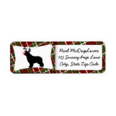 Newfoundland Kerst Etiket (Voorkant)