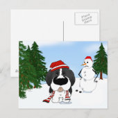 Newfoundland Kerst Feestdagenkaart (Voorkant / Achterkant)